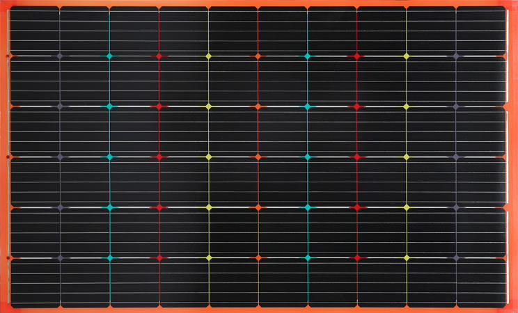Double Glass Orange Color Bipv Pv Solar Panel