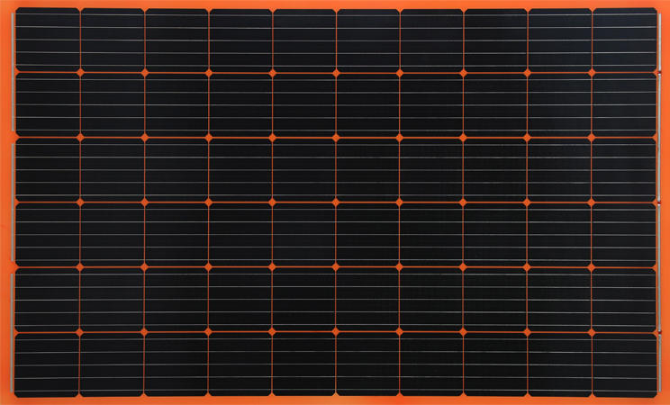 Double Glass PV Solar Panels Module Orange Color