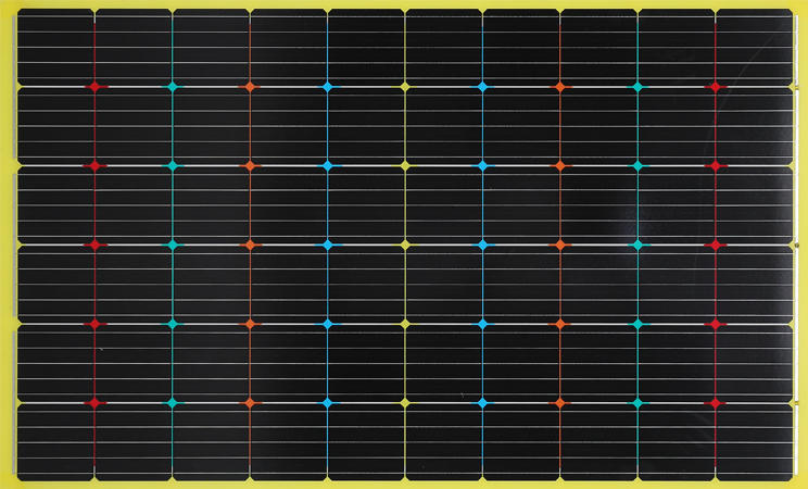 Double Glass PV Solar Panels Module Yellow Color