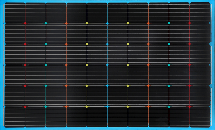 Double Glass Blue Color Bipv Pv Solar Panel